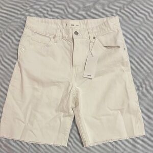 Mango White Denim Jorts